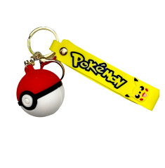 Bagito Dětská klíčenka Pokémon Pokébal s poutkem a karabinou