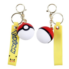 Bagito Dětská klíčenka Pokémon Pokébal s poutkem a karabinou