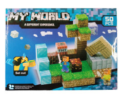 Toybit Magnetická stavebnice Minecraft Diamond world 50ks