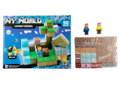 Toybit Magnetická stavebnice Minecraft Diamond world 50ks