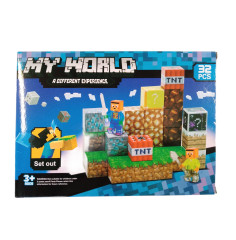 Toybit Magnetická stavebnice Minecraft TNT Creative world 32ks
