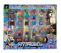 Toybit Magnetická stavebnice Minecraft s figurkami 36ks