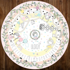 Inspio Podložka na hraní pro dívky - Víly a duhy