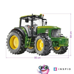 Inspio Dětské samolepky na zeď pro kluky - Traktor N.1 - 65x95cm