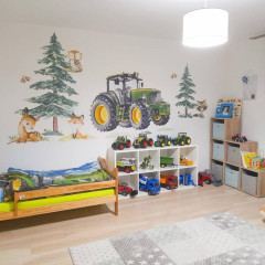 Inspio Dětské samolepky na zeď pro kluky - Traktor N.1 - 65x95cm