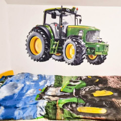 Inspio Dětské samolepky na zeď pro kluky - Traktor N.1 - 65x95cm