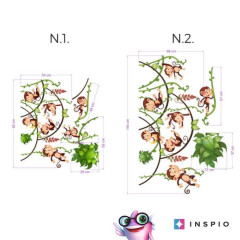 Inspio Samolepky na zeď - V džungli N.1 - v 54x150cm