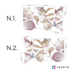 Inspio Akvarelové samolepky na zeď za komodu z textilní fólie N.1 - DOPRAVA