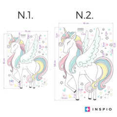 Inspio Nálepky na zeď - Samolepicí jednorožec pro holky N.1. (1170)