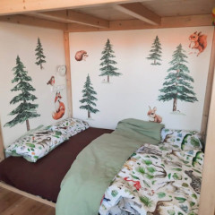 Inspio Samolepky na zeď dětské - Lesní zvířátka