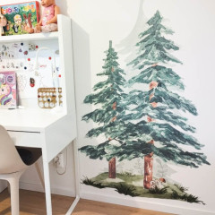 Inspio Samolepky na zeď dětské - Jehličnaté stromy