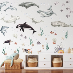 Inspio Samolepky do dětského pokoje - Podmořský svět