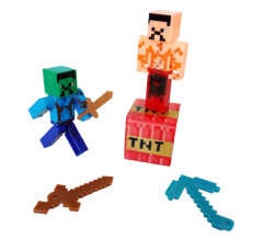 Toybit Kolekce figurek Minecraft Meč a Ender dragon s doplňky 12ks
