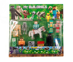 Toybit Kolekce figurek Minecraft Buildings TNT 12ks