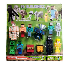 Toybit Kolekce figurek Minecraft play set 12ks
