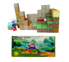 Toybit Magnetická stavebnice Minecraft Domeček s postavičkou 101ks