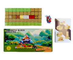 Toybit Magnetická stavebnice Minecraft Domeček s postavičkou 101ks