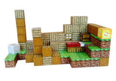 Toybit Magnetická stavebnice Minecraft Domeček s postavičkou 101ks