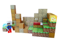 Toybit Magnetická stavebnice Minecraft Domeček s postavičkou 101ks