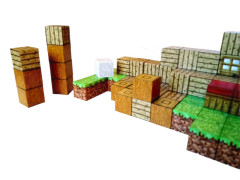 Toybit Magnetická stavebnice Minecraft Domeček s postavičkou 101ks