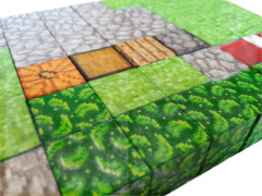 Toybit Magnetická stavebnice Minecraft Úkryt s postelí, pecí a truhlou 51ks