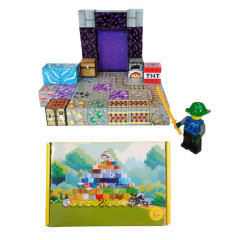 Toybit Magnetická stavebnice Minecraft Potál a TNT s postavičkou 51ks