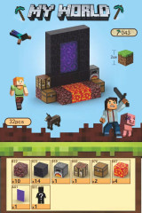 Toybit Magnetická stavebnice Minecraft Portál 32ks