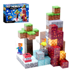 Toybit Magnetická stavebnice Minecraft Diamond Lava TNT 87ks