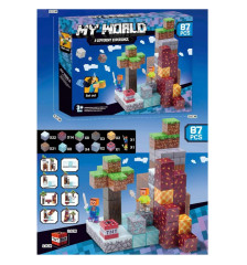 Toybit Magnetická stavebnice Minecraft Diamond Lava TNT 87ks