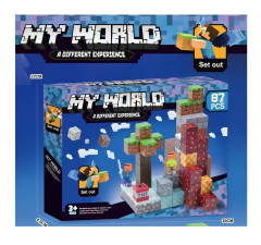 Toybit Magnetická stavebnice Minecraft Diamond Lava TNT 87ks