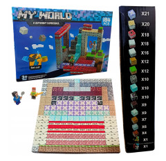Toybit Minecraft Magnetická stavebnice XL Diamond TNT Redstone 184ks
