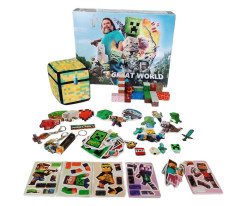 Toybit Magnetická stavebnice Minecraft 30ks - Dárková sada 7v1