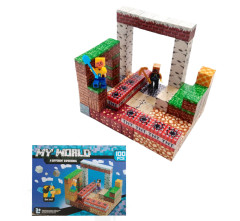 Toybit Magnetická stavebnice Minecraft TNT world 100ks