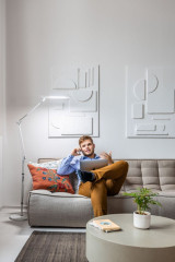 Stojanová lampa Tamie bílá (3)