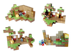 Toybit Magnetická stavebnice Minecraft Special Lucky block s postavičkou 101ks