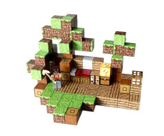 Toybit Magnetická stavebnice Minecraft Special Lucky block s postavičkou 101ks
