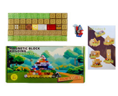 Toybit Magnetická stavebnice Minecraft Special Lucky block s postavičkou 101ks