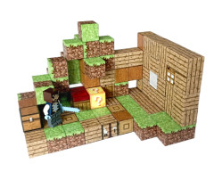 Toybit Magnetická stavebnice Minecraft Special Lucky block s postavičkou 101ks