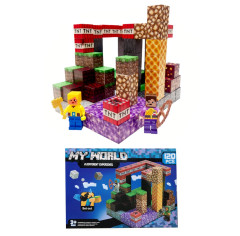 Toybit Magnetická stavebnice Minecraft TNT Amethyst Lava building expresion 120ks