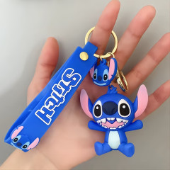 Bagito Dětská klíčenka Lilo a Stitch modrý s poutkem a karabinou