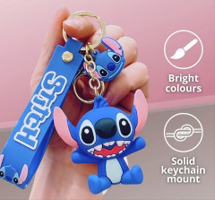 Bagito Dětská klíčenka Lilo a Stitch modrý s poutkem a karabinou