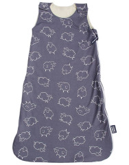 Kaarsgaren Merino spací pytel pro miminko 70 cm – šedé ovečky (zip na boku)