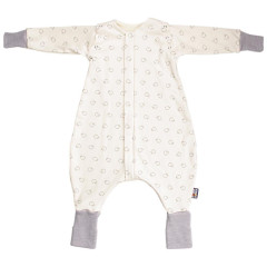 Kaarsgaren Merino spací pytel s rukávy 60 cm bio beránci šedé nohavice