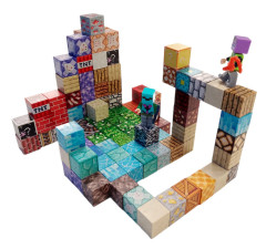 Toybit Magnetická stavebnice Minecraft Special blocks 102ks