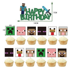 FunCo Velká narozeninová sada Minecraft Pixel 49ks