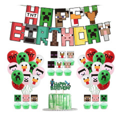 FunCo Velká narozeninová sada Minecraft Pixel 49ks