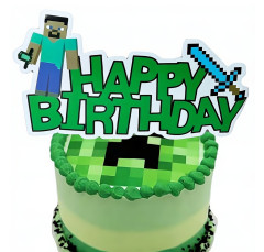 FunCo Velká narozeninová sada Minecraft Pixel 49ks