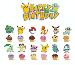 FunCo Maxi narozeninová sada Pokémon 65ks