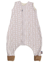 Kaarsgaren Merino spací pytel 100 cm zajíc béžový s nožičkami