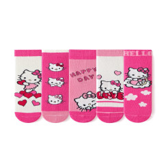 Snugs Dětské ponožky Hello Kitty PINK 2-5 let 5 párů